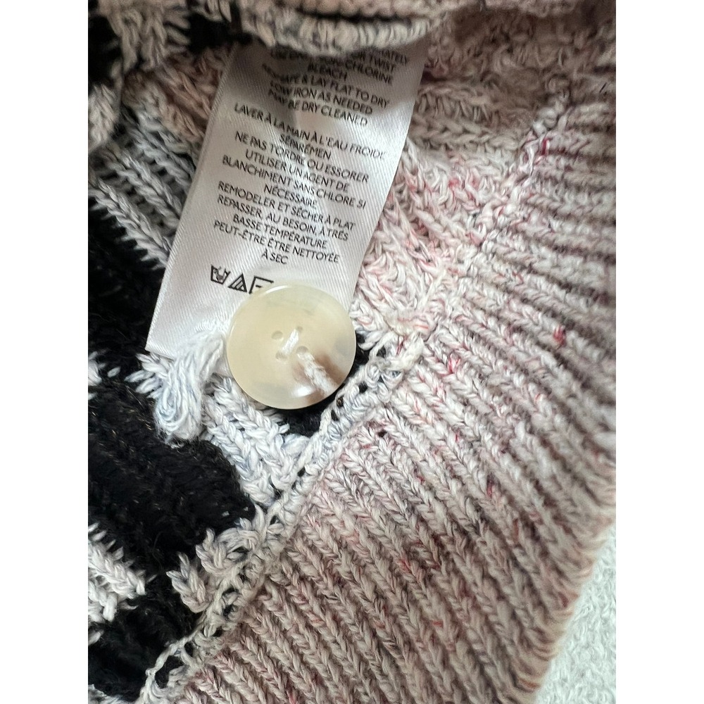 Pilcro Mash Up Sweater Cardigan Anthropologie Mix Patchwork Star Checkerboard S - Picture 10 of 12